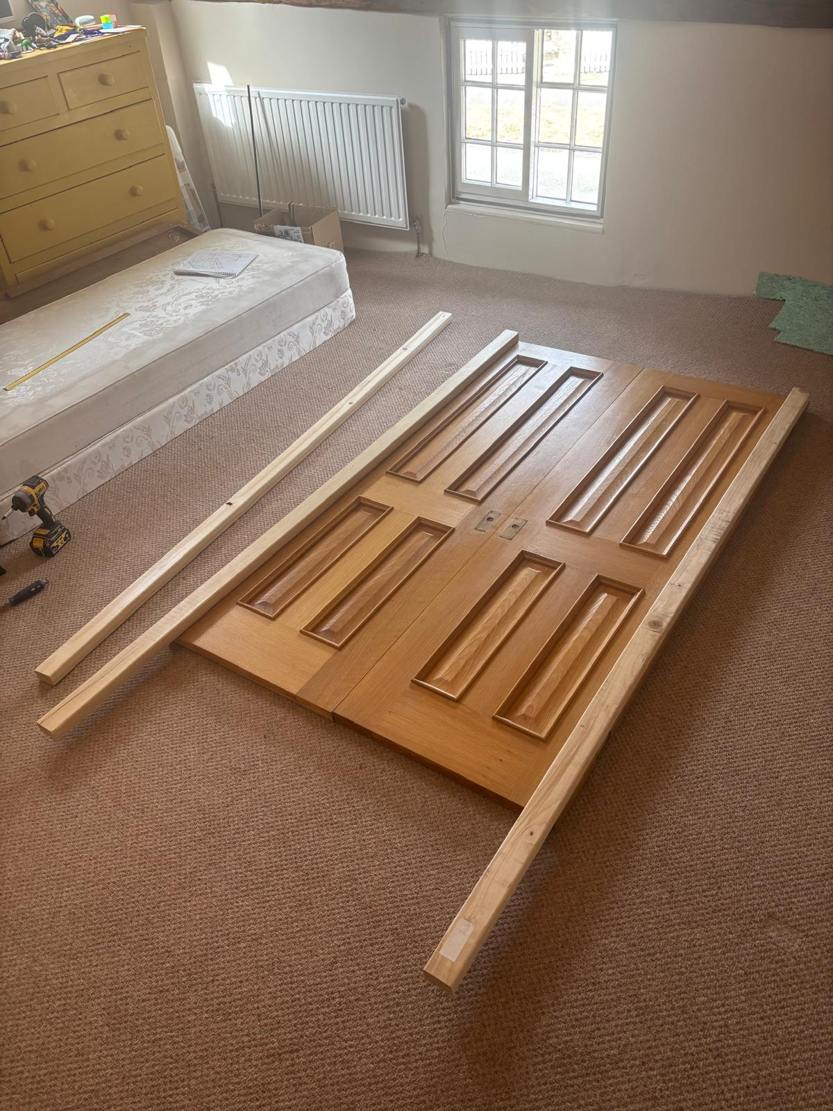 Bedroom indoors before work