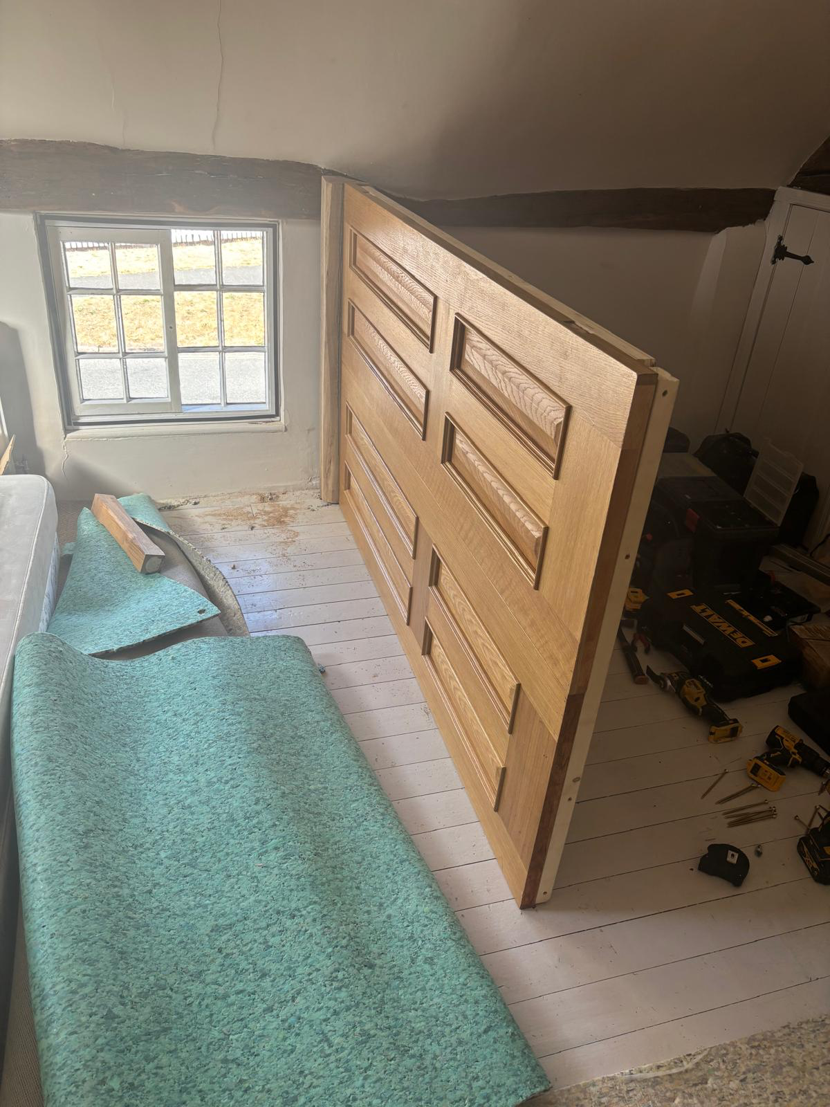 Bedroom indoors during work